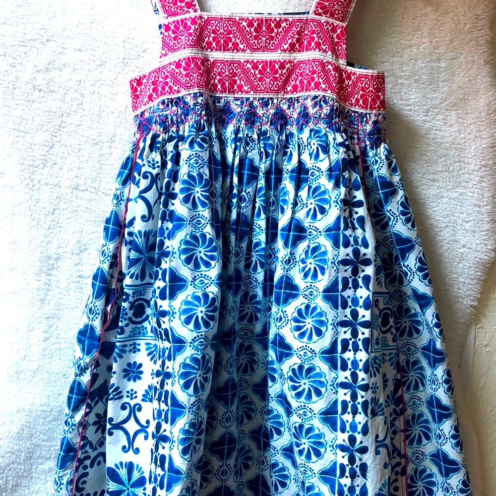 Beautiful Anthropologie smocked dress. Size small, knee length